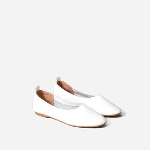 Everlane Day Glove Flats, White, Size 9, NEW